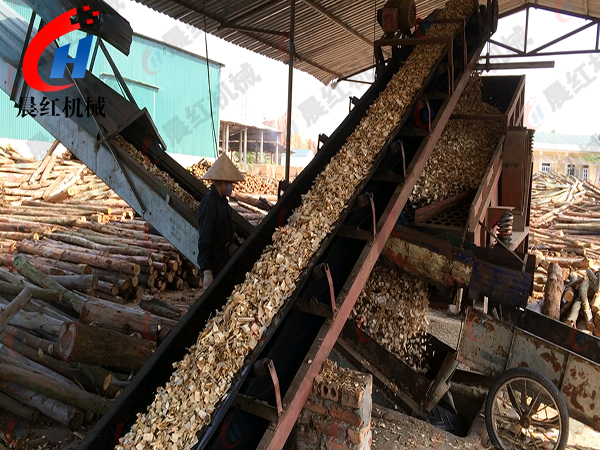 山西電動木材削片機使用現場